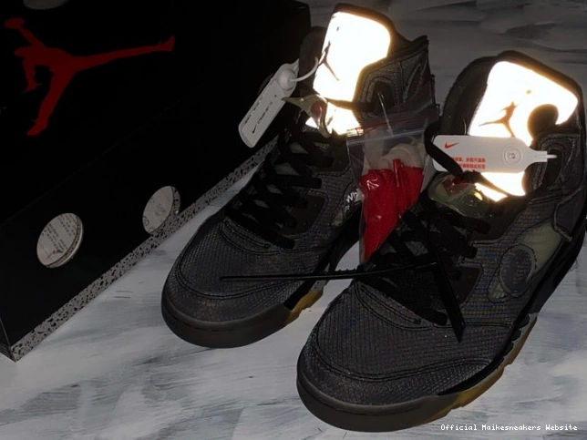 Official Maikesneakers Jordan 5 CT8480-001 x Air Off-White Black 0817